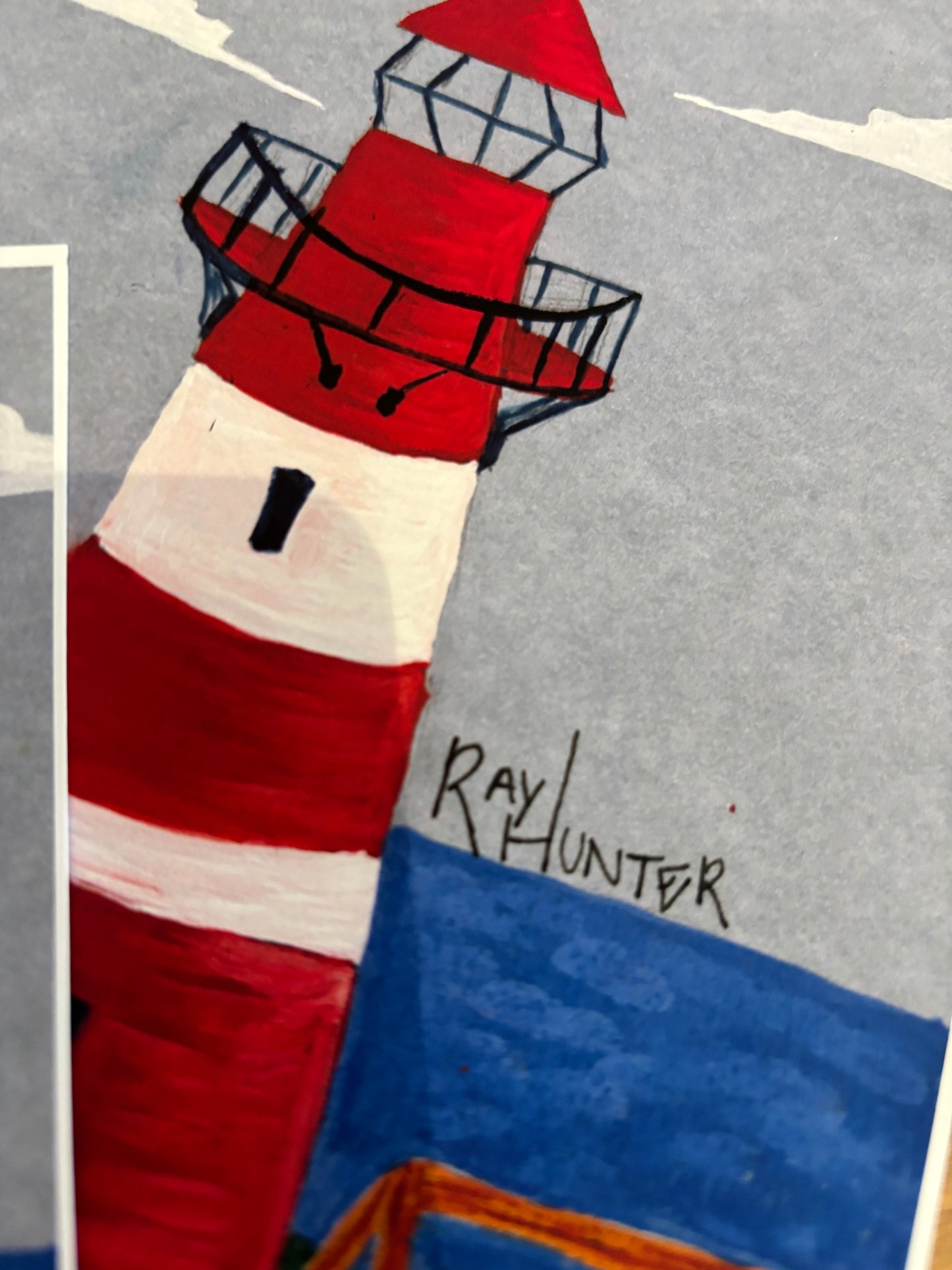 Down at the Lighthouse Print