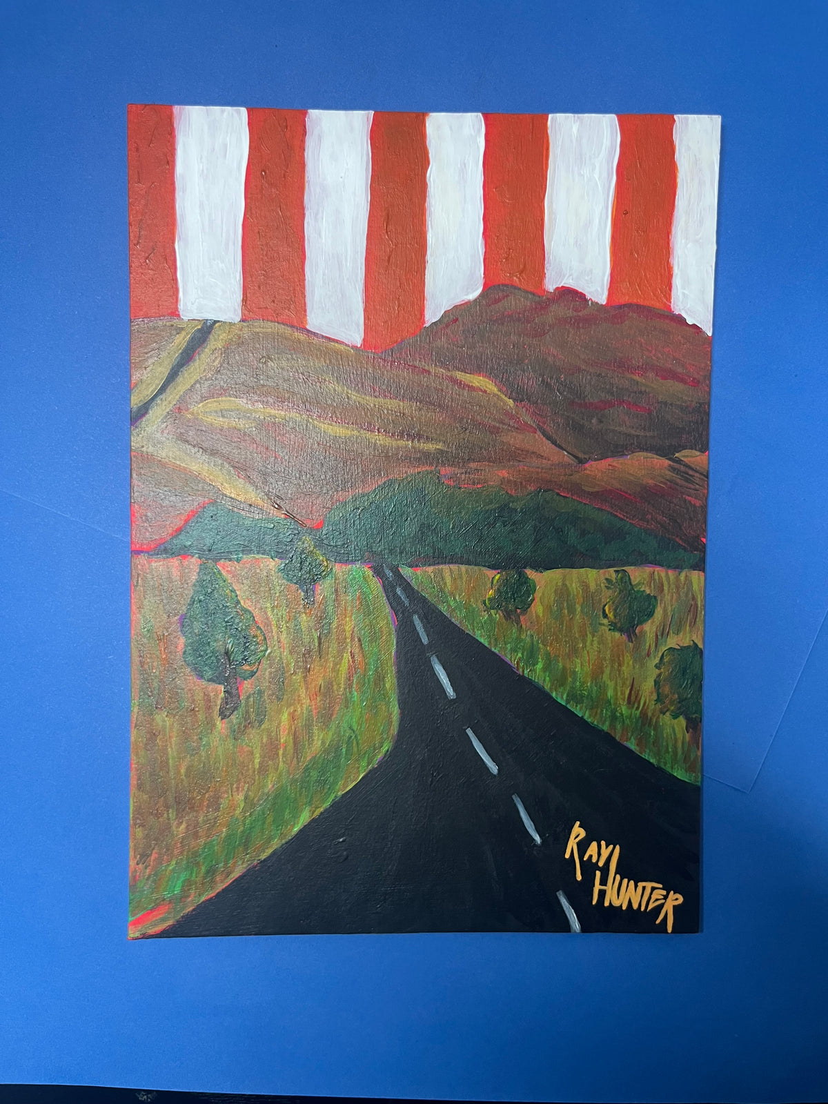 A Trip Down Memory Lane - Original Acrylic Painting