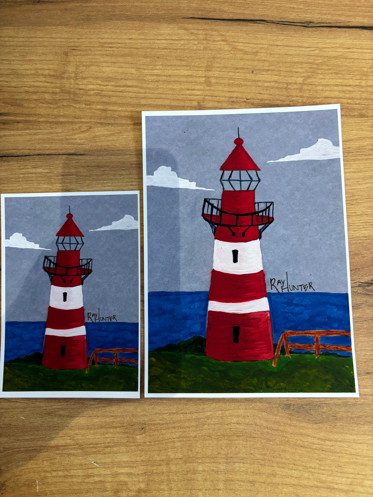 Down at the Lighthouse Print