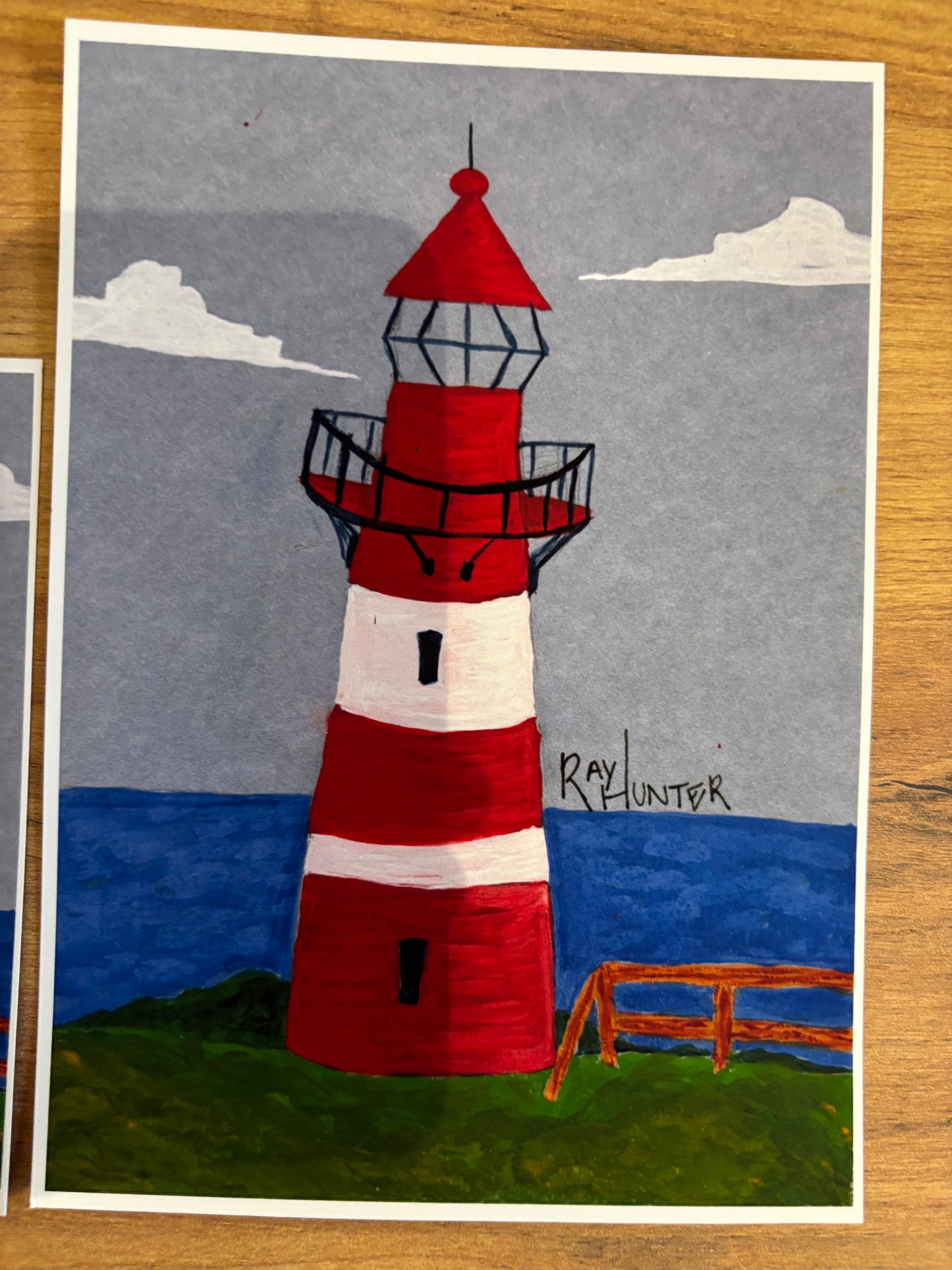 Down at the Lighthouse Print