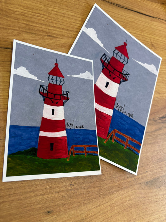 Down at the Lighthouse Print