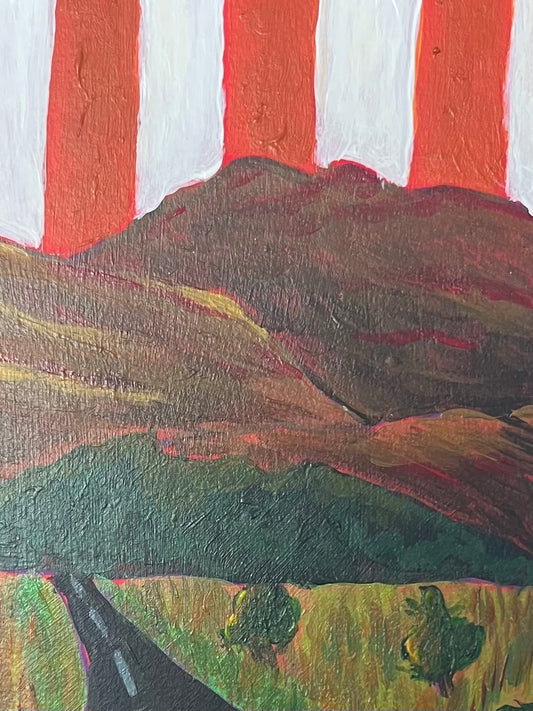 A Trip Down Memory Lane - Original Acrylic Painting
